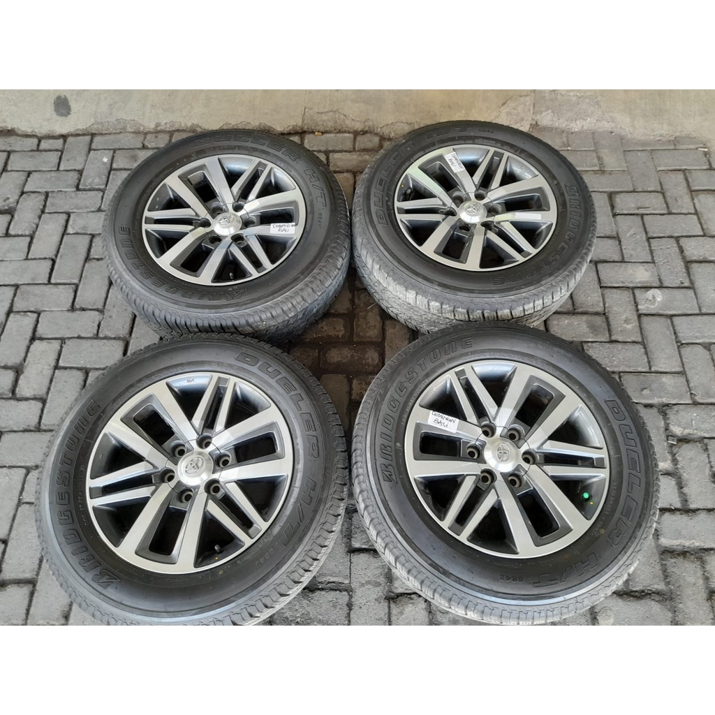 Velg Mobil Bekas Fortuner VRZ Ring 18 &amp; ban 265/60 bridgestone