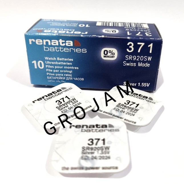 Baterai Sony 371 SR920SW SR920 920SW 920 Murata 371 920 Maxell 371 920 Renata 371 920 Original