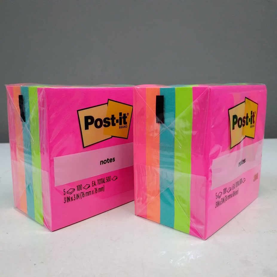 

RB 3M Post It Super Sticky Notes 654-5AN 3 inch x 3 inch
