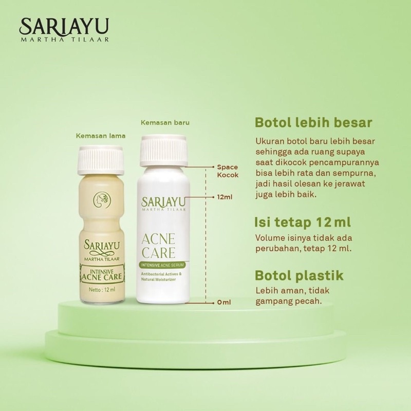 [HARGA SATUAN] Sariayu Acne Care Series - intensive acne care kaplet jerawat bedak acne lotion