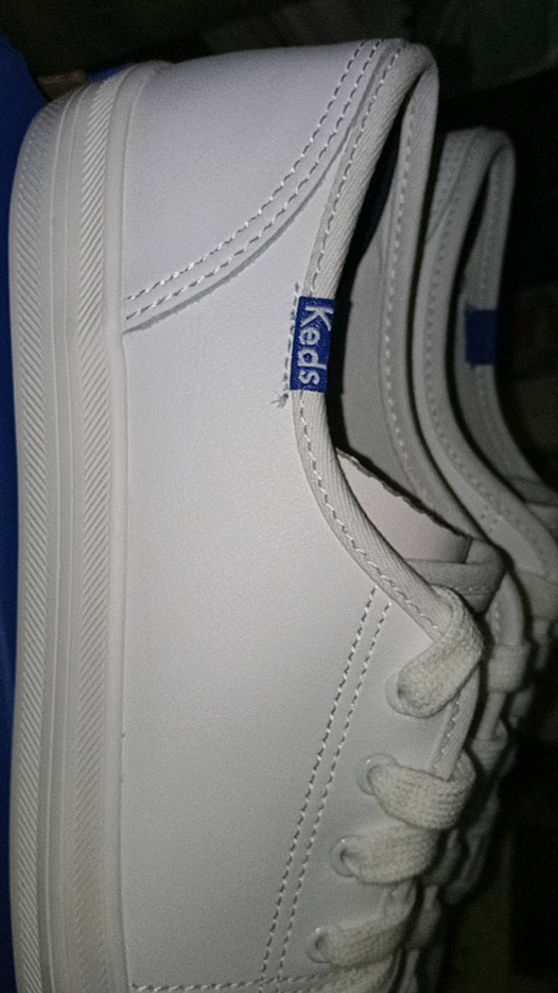 Keds Sepatu Wanita Kickstart Retro Court Leather White - Blue Wh57559