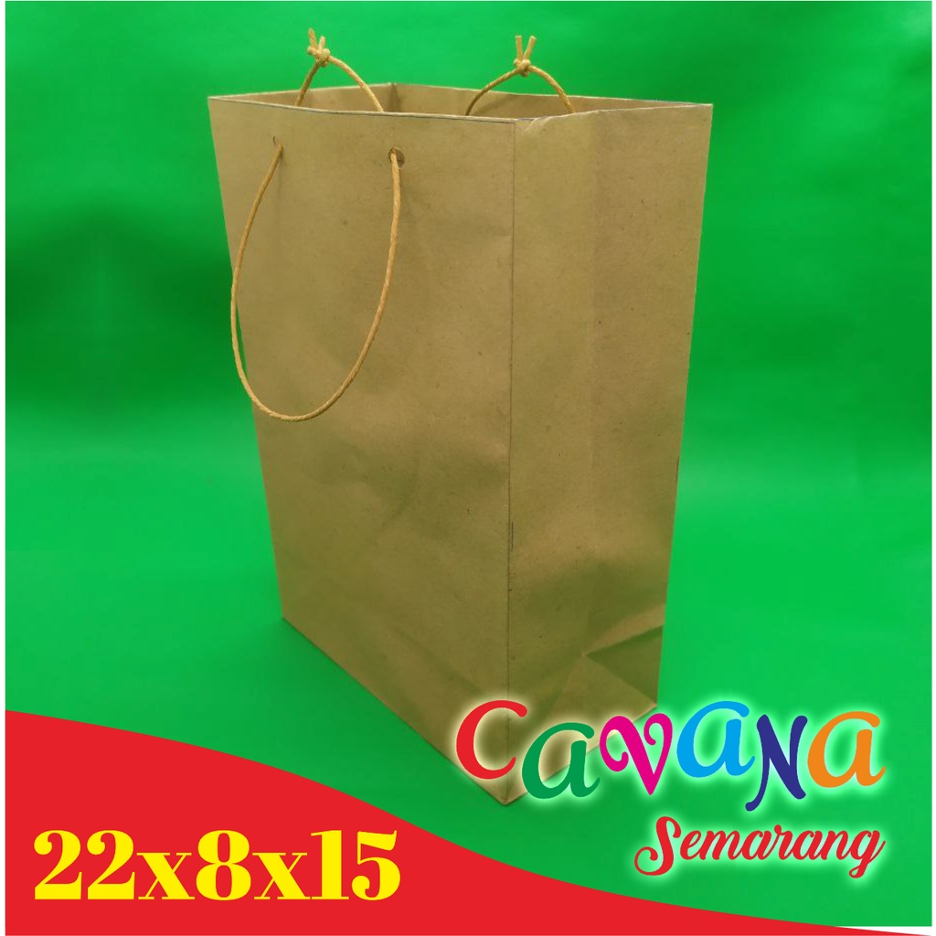 

Paperbag/ Paper bag ukuran 22x8x15