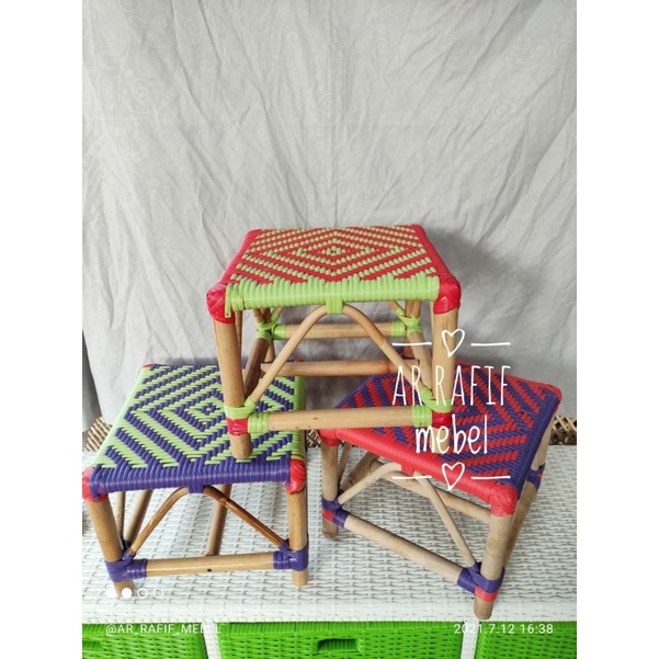 kursi / dingklik / kursi rotan / kursi rotan anak