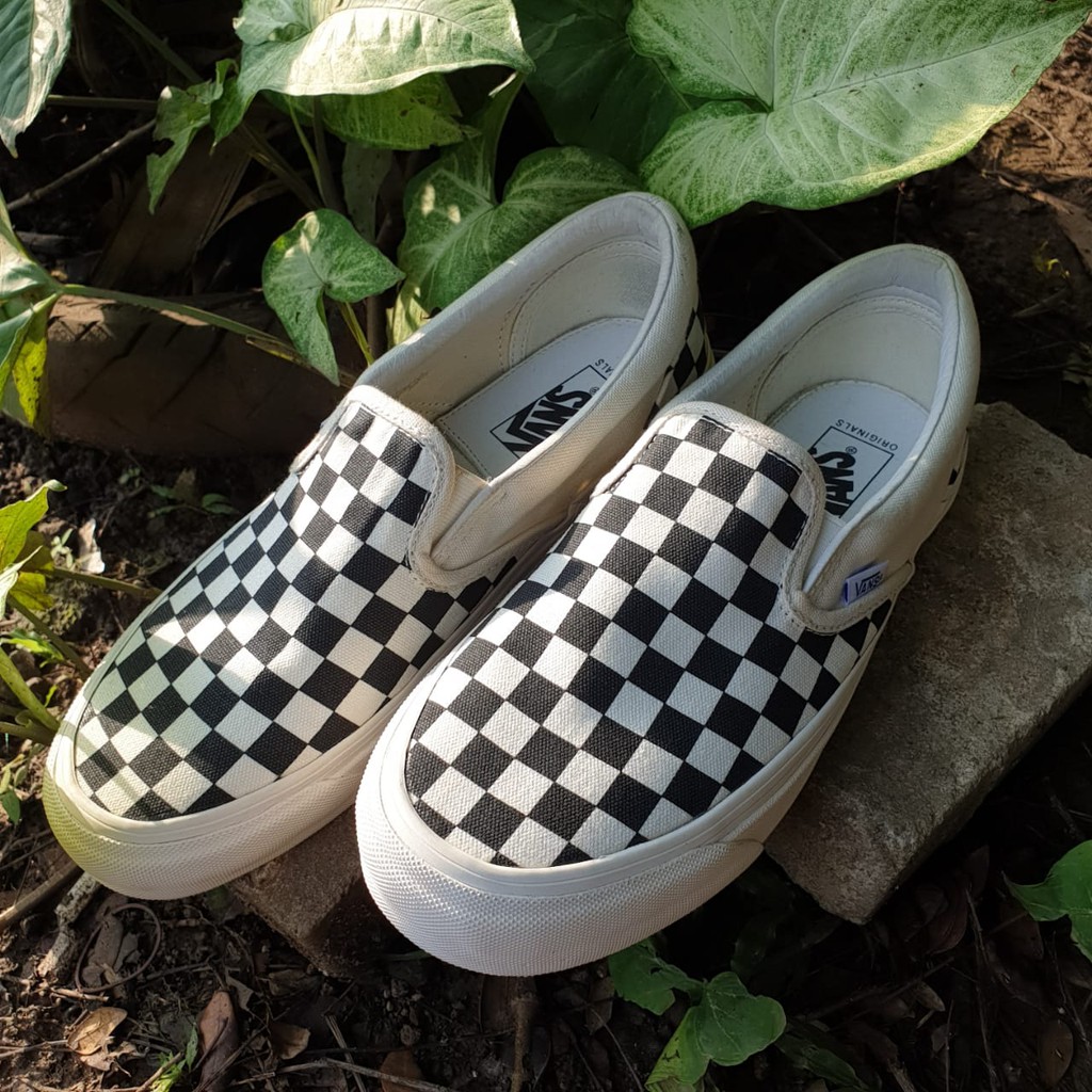 Vans Slip On Vault OG Checkerboard Black White
