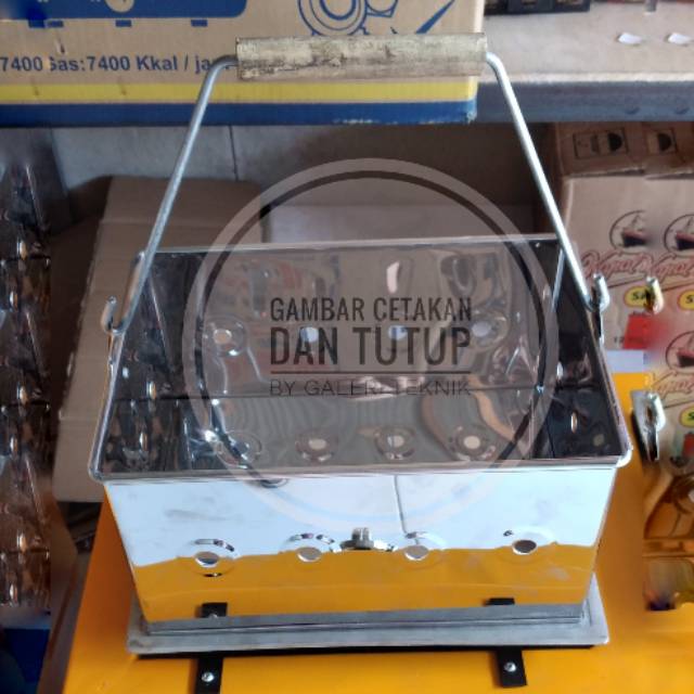 Cetakan Kue Balok Tutup Arang / Cetakan Balok dan tutup arang