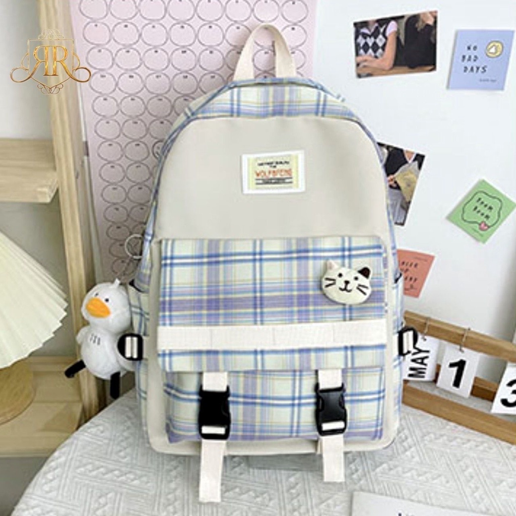 Tas Ransel Anak Sekolah Wanita Original Vaaste Backpack Fashion Korea Tas Punggung Perempuan Terbaru Kekinian Kiyowok