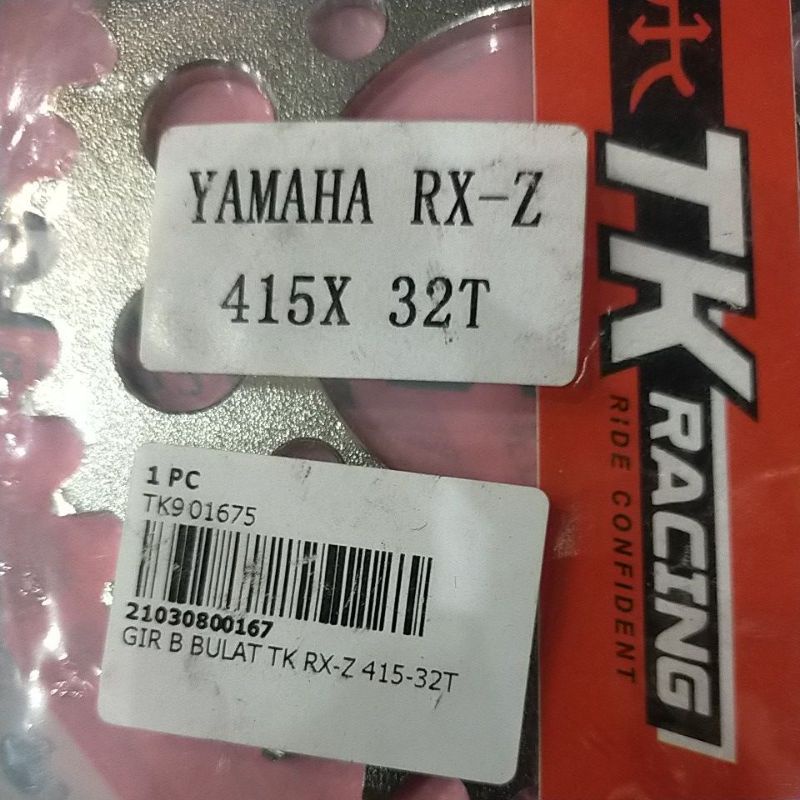 SSS RK TK 415 RX GEAR GER BELAKANG RXZ  JUPITER VEGA RX KING JUPITER Z VEGA R mx135 Ger tipis-TK 415x32