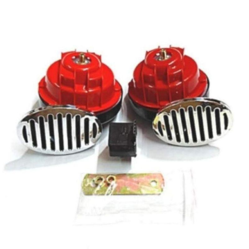 Klakson Keong Ons Set + Riley 12 Volt Universal Buat Motor &amp; Mobil