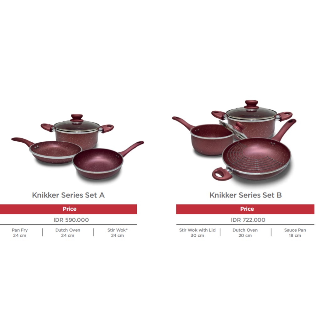 Knikker Series Set Esier Cookware Indonesia