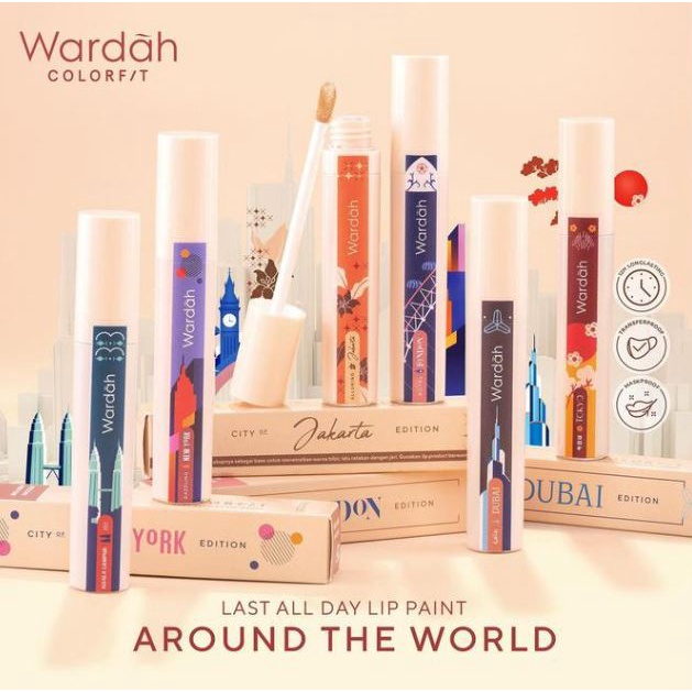 ☘️Yuri Kosmetik☘️ NEW! Wardah Colorfit Last All Day Lip Paint Around the World - Lip Cream