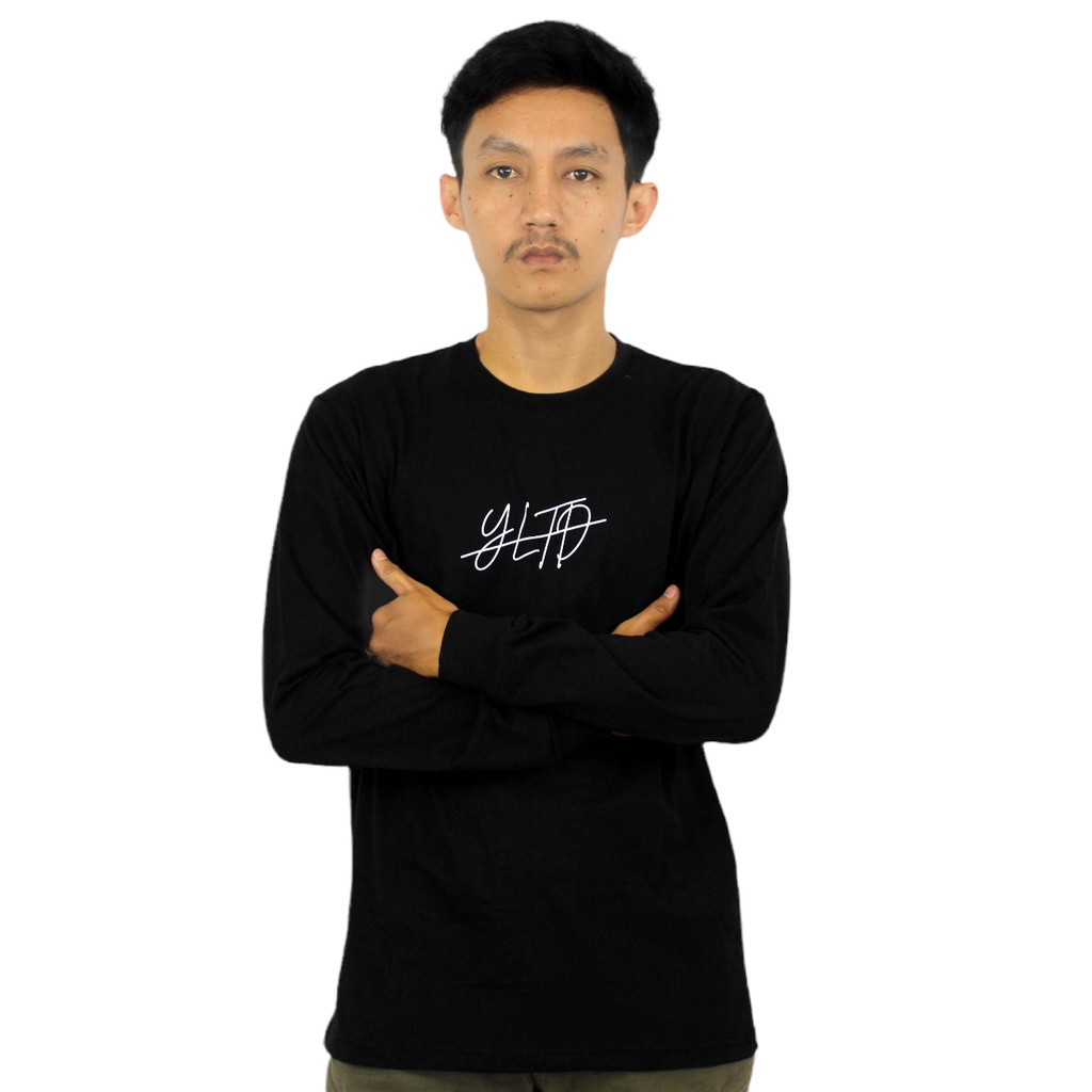 Youbee Limited - Longsleevee YLTD | T-Shirt Pria | Kaos Pria | Black Original