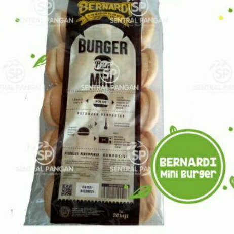 

Bernardi roti burger mini isi 20