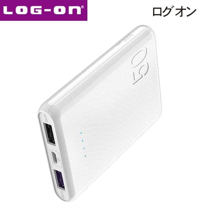 POWERBANK ULTRASLIM LOG ON PB-751L 5000 MAH MINI ATM CARD 2.4A