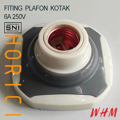 6A Fitting plafon warna warni fiting plafon Kotak /persegi rumah Fitting lampu