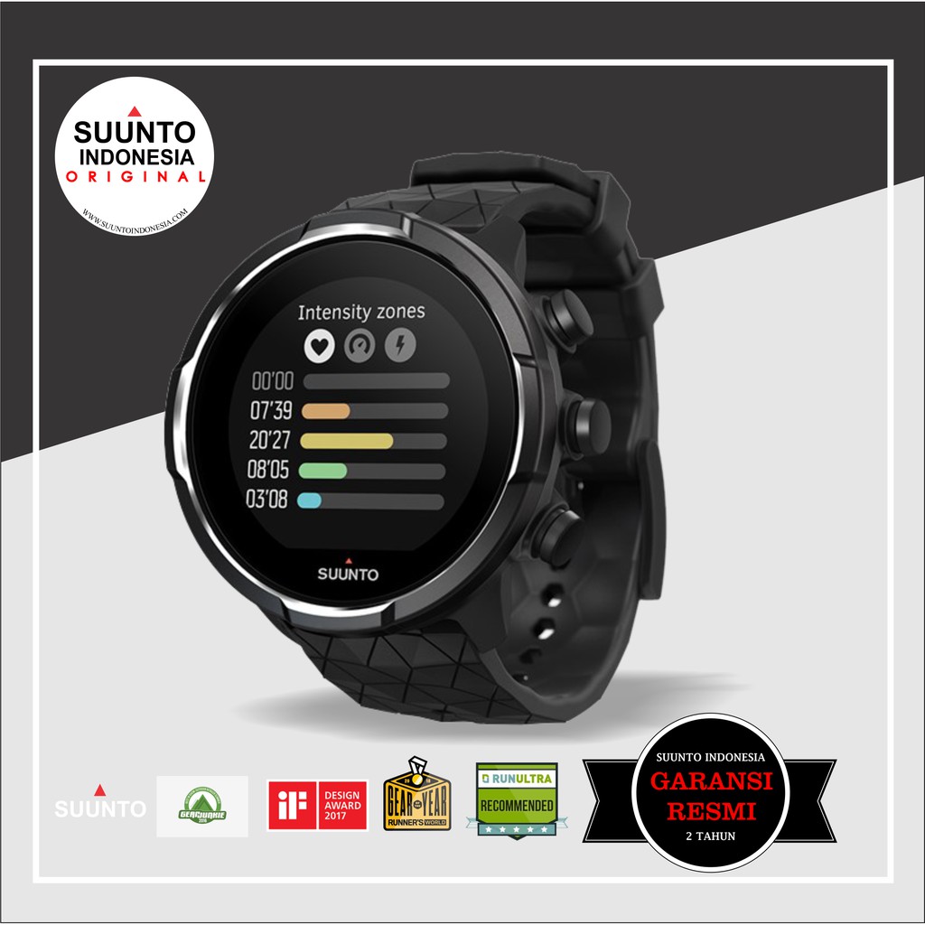 SUUNTO 9 BARO TITANIUM BLACK ORIGINAL GARANSI RESMI ( JAM TANGAN SMART WATCH)