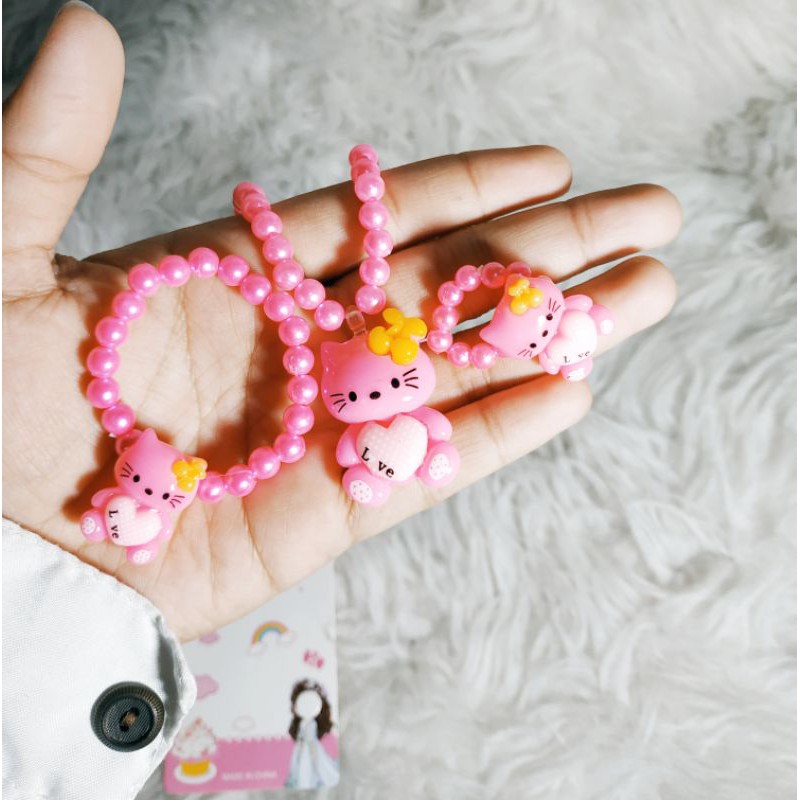 CPM09 Kalung Gelang Cincin Plastik Mix HK Full Body