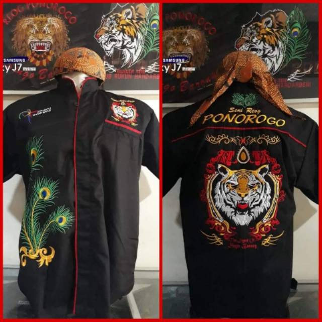 Baju reog murah / baju bordir murah / baju warok murah / baju ponorogo