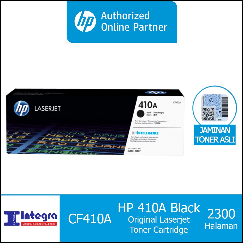 Toner HP 410A Black Original LaserJet Cartridge - CF410A