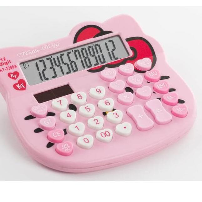 

Terbaru - Kalkulator Kepala Hello Kitty Pink 12 Digit IMUT LUCU MANIS HELO KITY KITI Hello Kitty M KT-2288 한