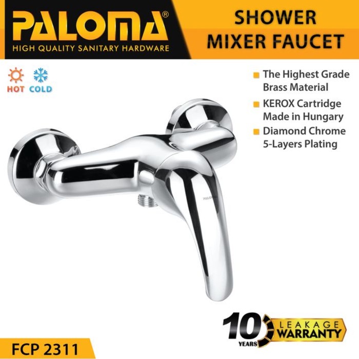 PALOMA FCP 2311 Keran Mixer Shower Mandi Panas Dingin Kran Air