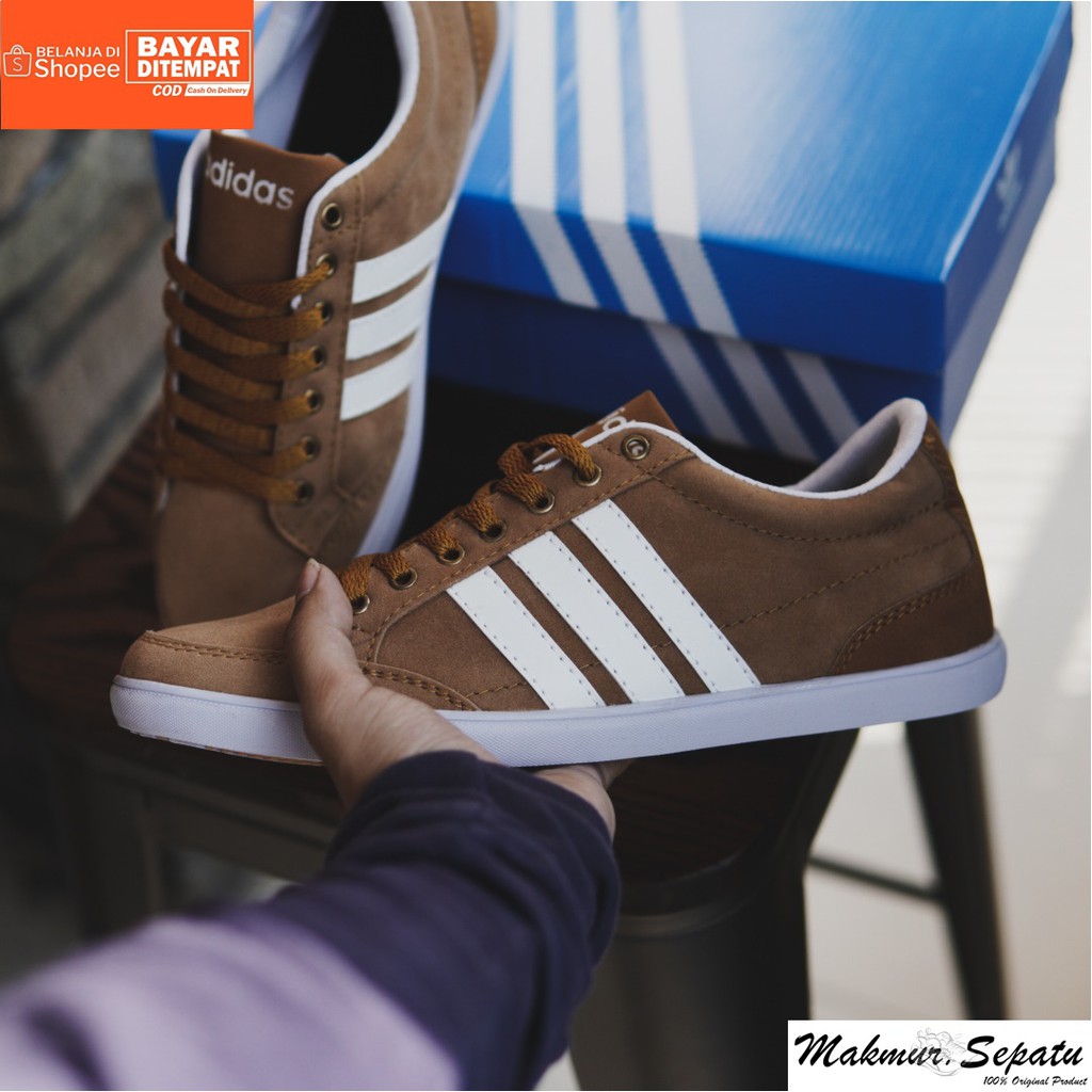 BIG SALE !! Sepatu Adidas Kapler Tan - Fashion Casual Sneakers Pria Bertali - Kuliah Hengout Trendy