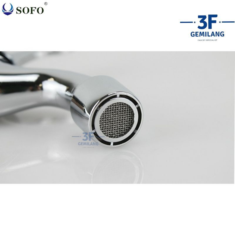 Sofo - Kran TEMBOK ENGKOL CHROME ELEGAN 1/2 INCH PREMIUM QUALITY