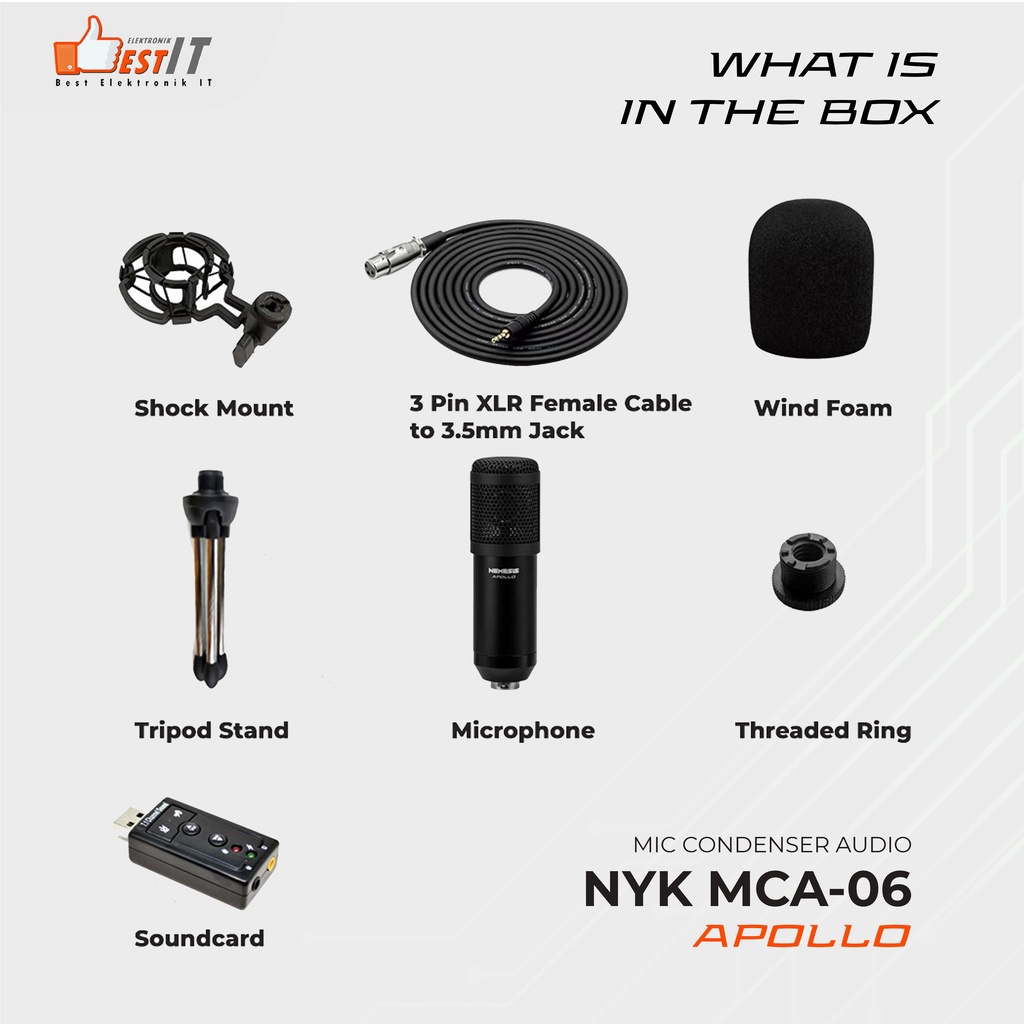 NYK Nemesis MCA-06 Apollo Microphone Condenser Audio Original