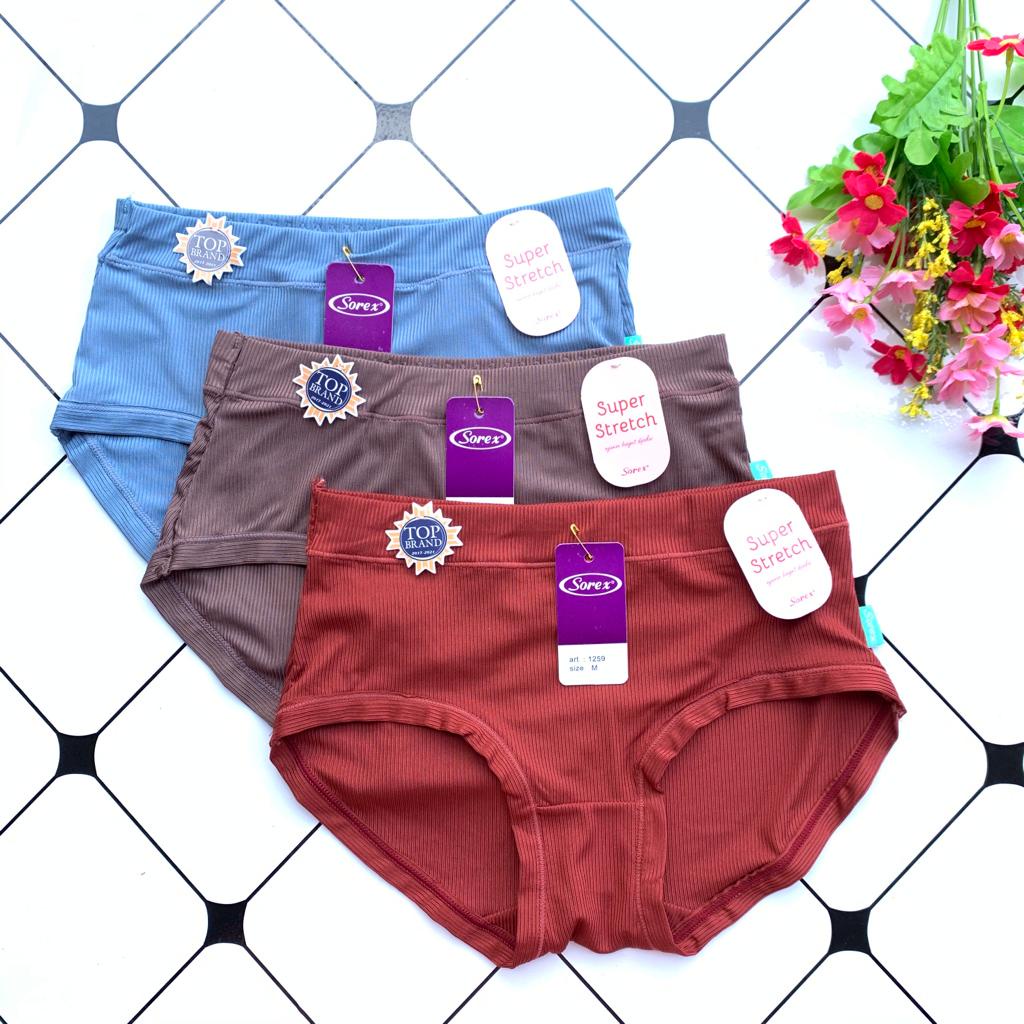 CD SOREX SUPER STRECH 1259 Sorex CD Basic Midi Wanita Warna Warni