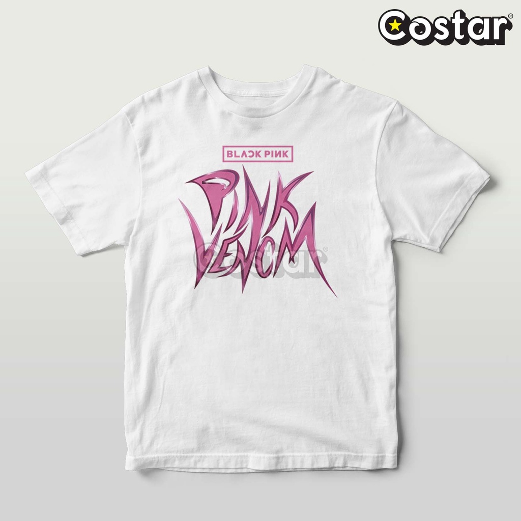 Kaos Black Pink Pink Venom Typography