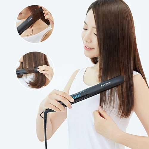 Yueli Catokan Rambut Negative Ion Hair Straightening Comb - HS-520 - Black