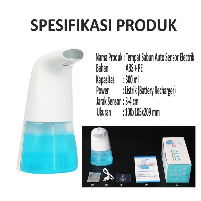 Tempat Sabun Cair Sensor Otomatis 300 ml / Soap Dispenser Automatic