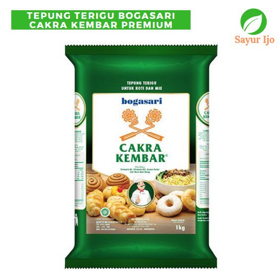 

Tepung Terigu Cakra Kembar 1 Kg Tepung Roti & Mie Bogasari Premium Quality