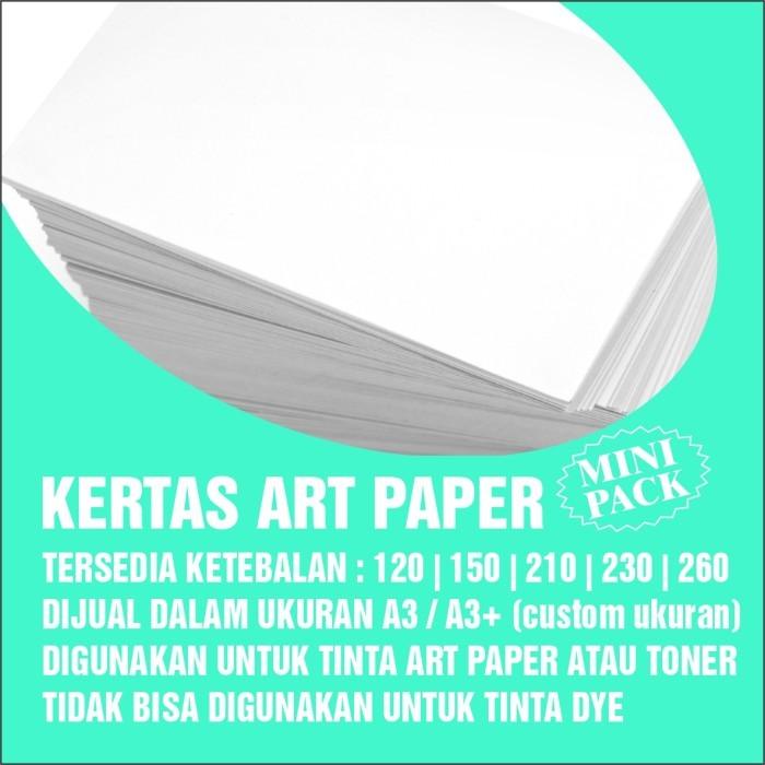 

Kertas Art Paper A3 / A3+ 310 Gsm Minipack Isi 100 Lembar / Pak
