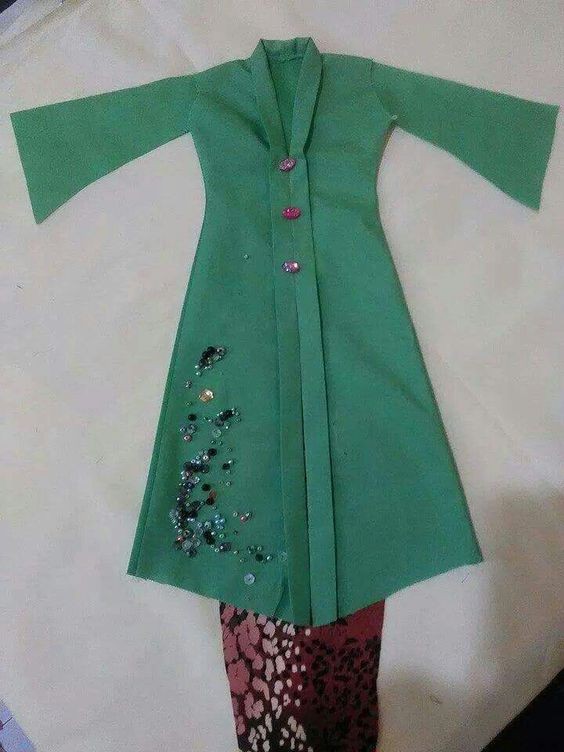 Couple Tunik Ziggy Tali Bunga Zigzag Lawasan Batik Modern Kerja Seragam Sarimbit Muslim Kantor