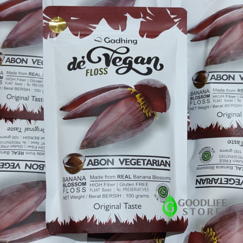 De Vegan Floss Abon Vegetarian Banana Blossoms Abon Jantung Pisang