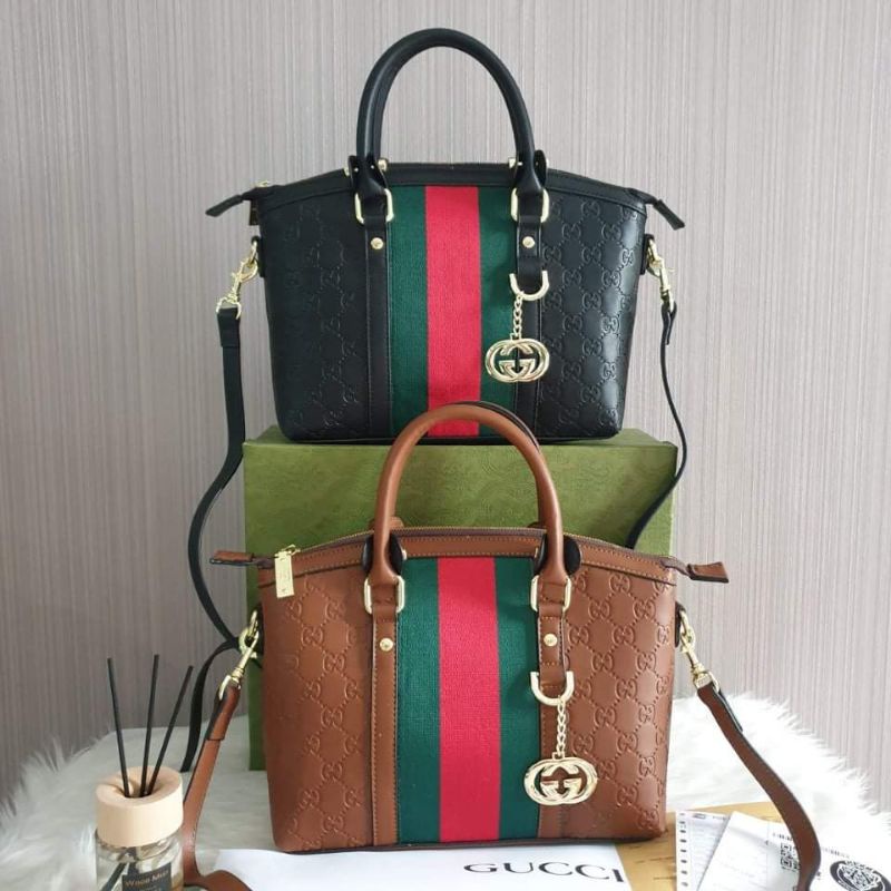 TAS WANITA GUCCI RANIA EMBOSSED FREEBOX