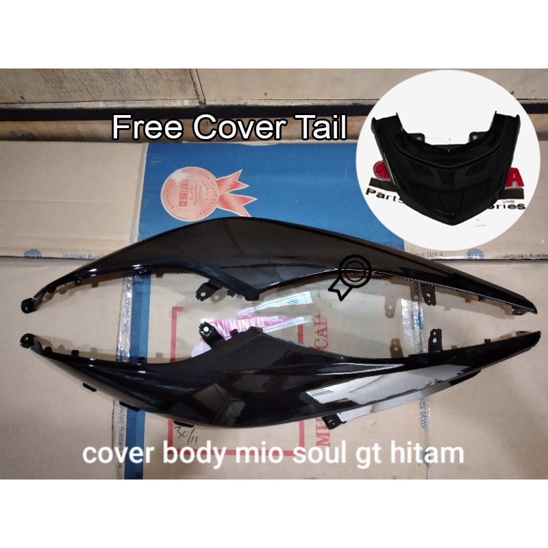 Cover Body Mio Soul Gt 115 Atau Body Belakang Yamaha Mio Soul Gt 115 Warna Hitam