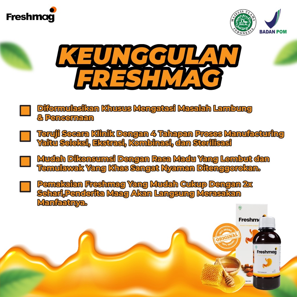 PAKET KRONIS 3 BOTOL FRESHMAG - Solusi Atasi Masalah Asam Lambung & Maag Kronis Menahun-5