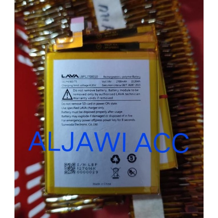 Baterai Bt Batre Bateray Lava Iris A3 Mini Model LBP12700010 Original Battery Hp