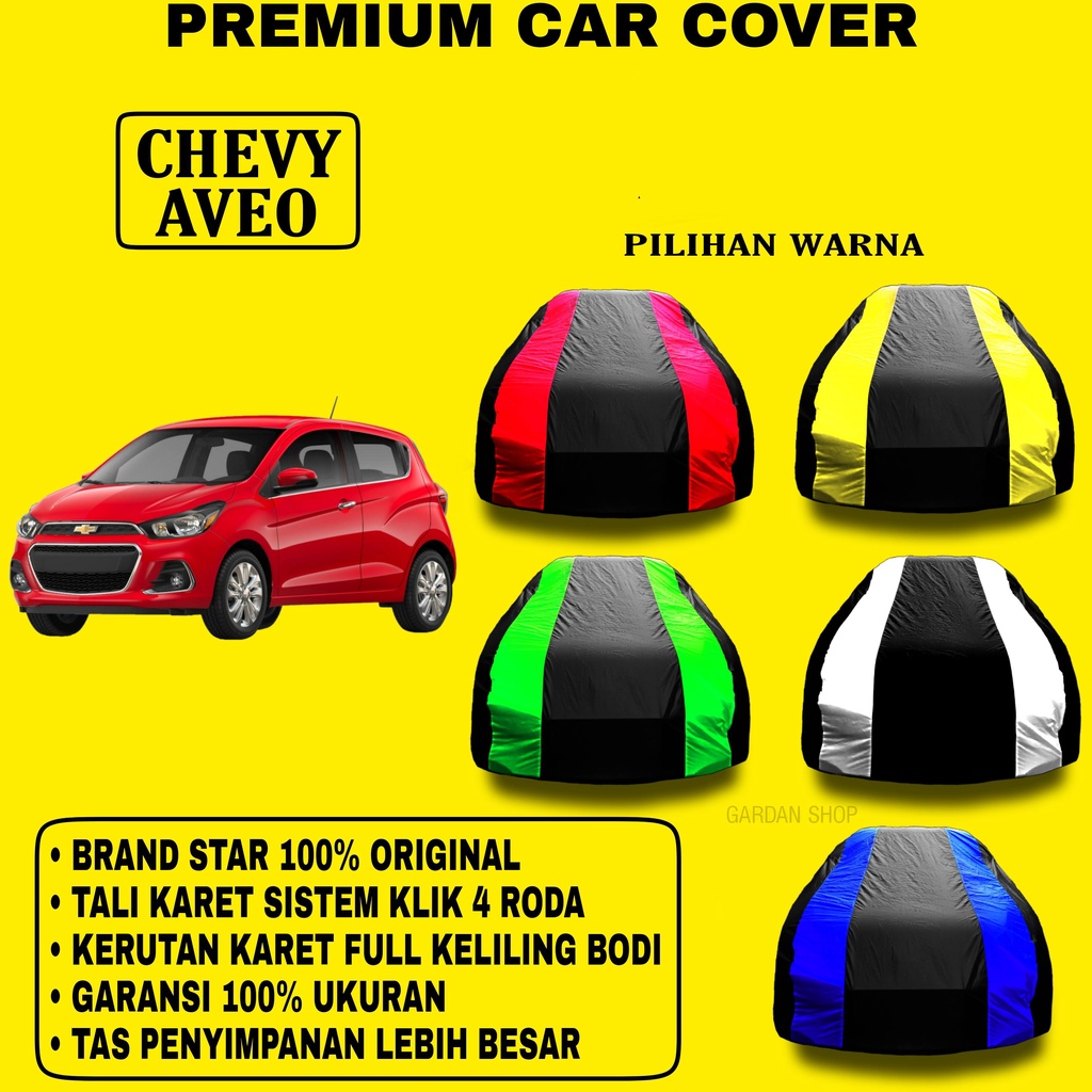 Body Cover CHEVY AVEO Garis 2 WARNA Penutup Pelindung Bodi Mobil Chevy Aveo PREMIUM