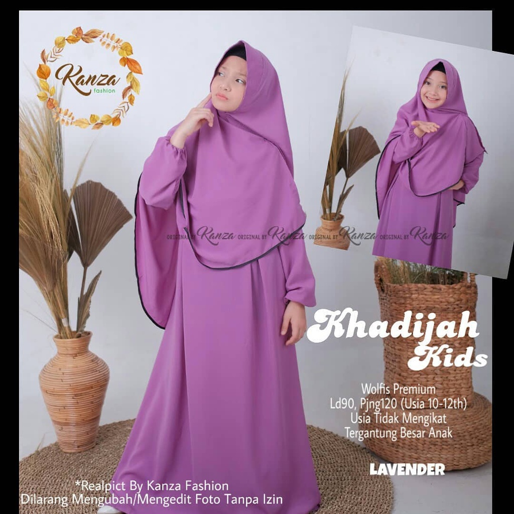 MRA - Gamis Anak Usia 8-12 Tahun khadijah kids Model Gamis Anak Terbaru 2021 Kekinian