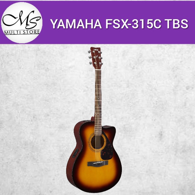 Gitar akustik elektrik YAMAHA FSX315 - FSX 315 - FSX315C - FSX 315C - FSX-315-C - TBS - ORIGINAL