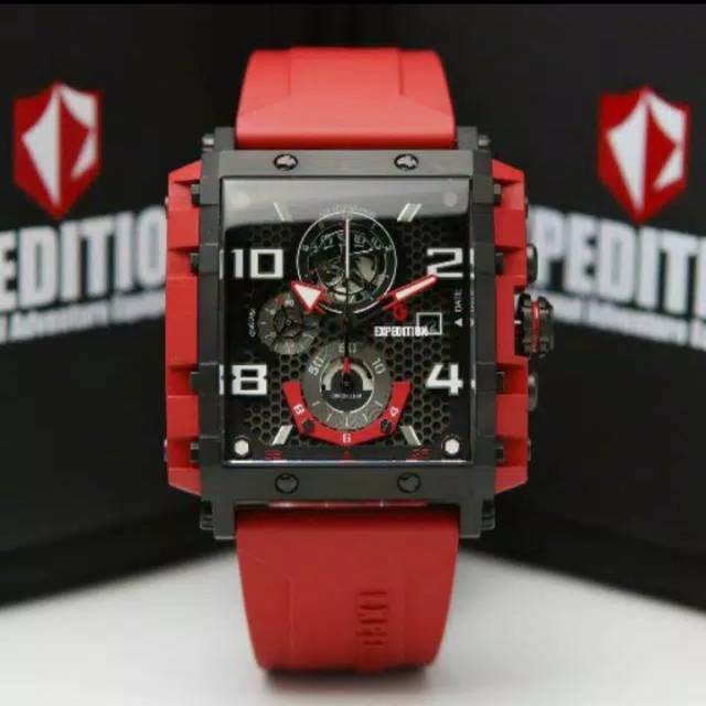 Jam Tangan Expedition E6757 MC Blk / Red Original