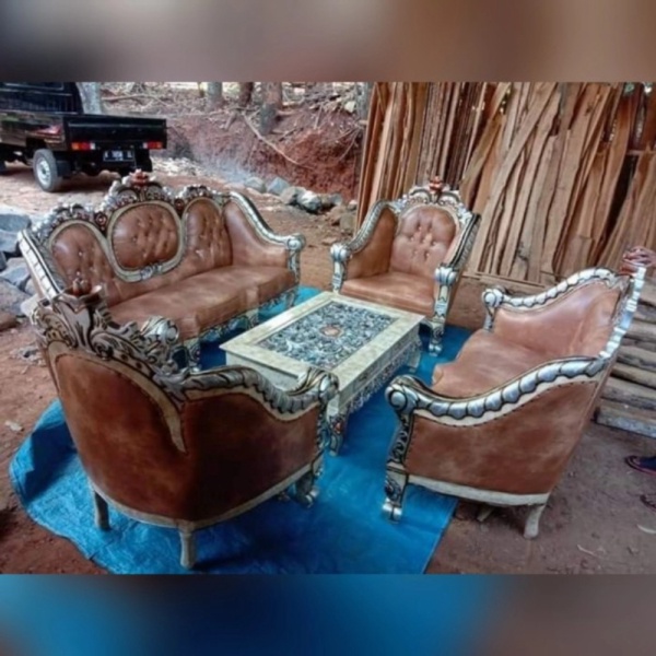 Set kursi tamu ganesa kayu jati kursi sofa tamu kayu jati harga Murah Diskon