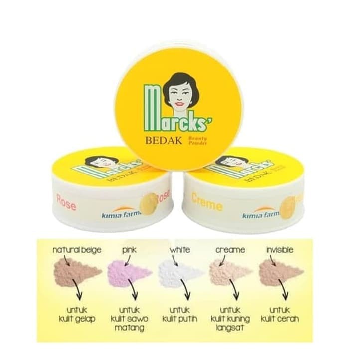 BEDAK TABUR MARCKS LOOSE POWDER 40GR CLASSIC BEDAK WAJAH MAKE UP