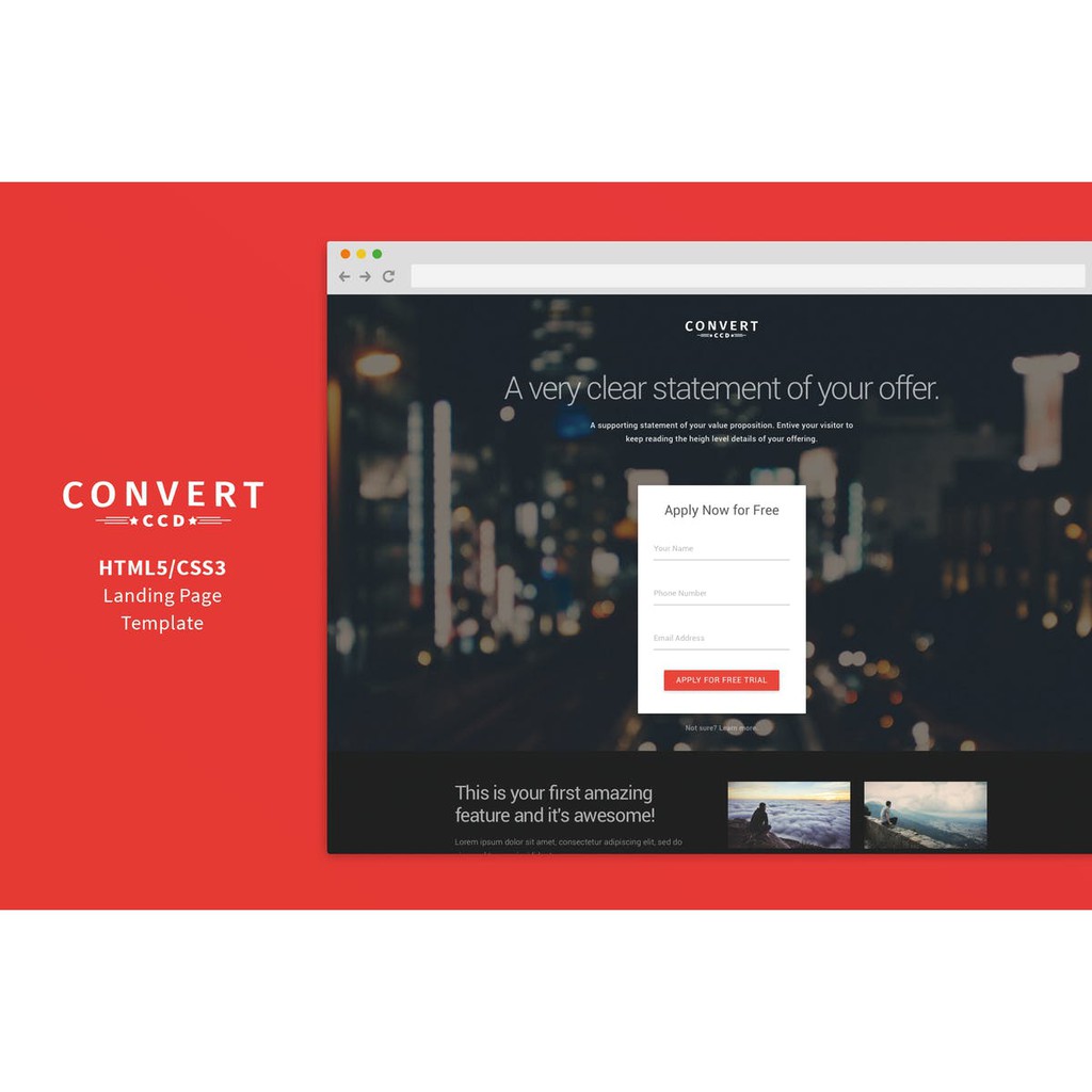 Landing Page - Convert Multipurpose CCD Landing Page