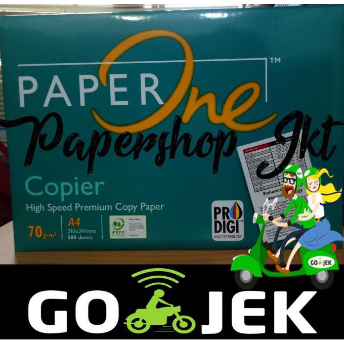 

KHUSUS GO-SEND TERMURAH! Kertas PAPERONE A4 70 Gram Office Paper Print