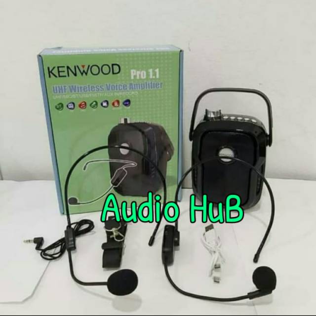 Jual SPEAKER PORTABLE WIRELESS KENWOOD PRO 1.1 MIC HEADSET BANDO