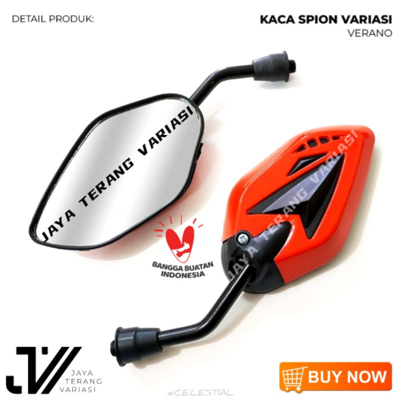 Spion Panah VERANO / spion motor / spion honda / spion yamaha / spion pcx /spion mini honda / spion beat /spion vario