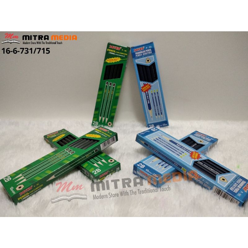 

PENSIL 2B SATU PAK ISI 12 PCS MURAH